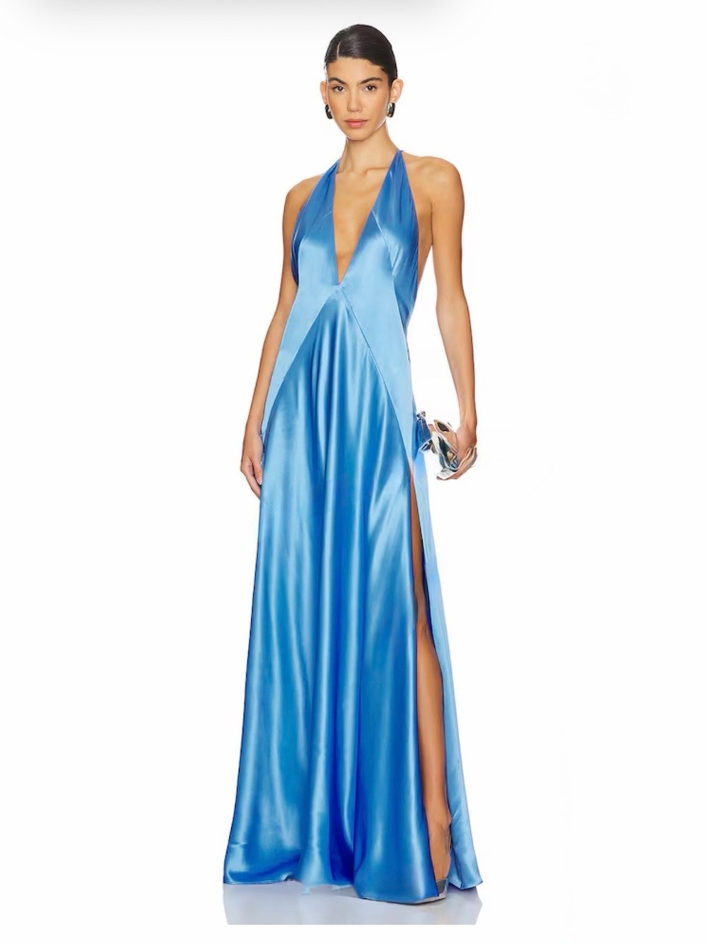 Michael Lo Sordo Alexandra Silk-Satin Gown Size Us 2 — image 2 of 8